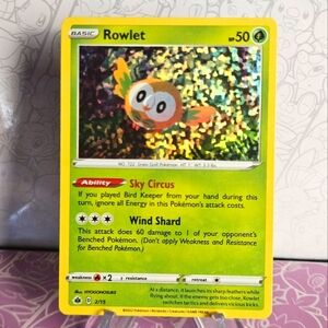 Rowlet 2/15 Pokémon TCG Holo Rare